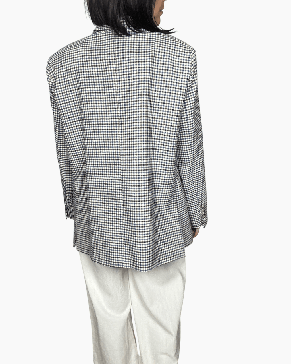 GIACCA A QUADRETTI CON DOPPIA ABBOTTONATURA VICOLO - XE BLU ABBIGLIAMENTO