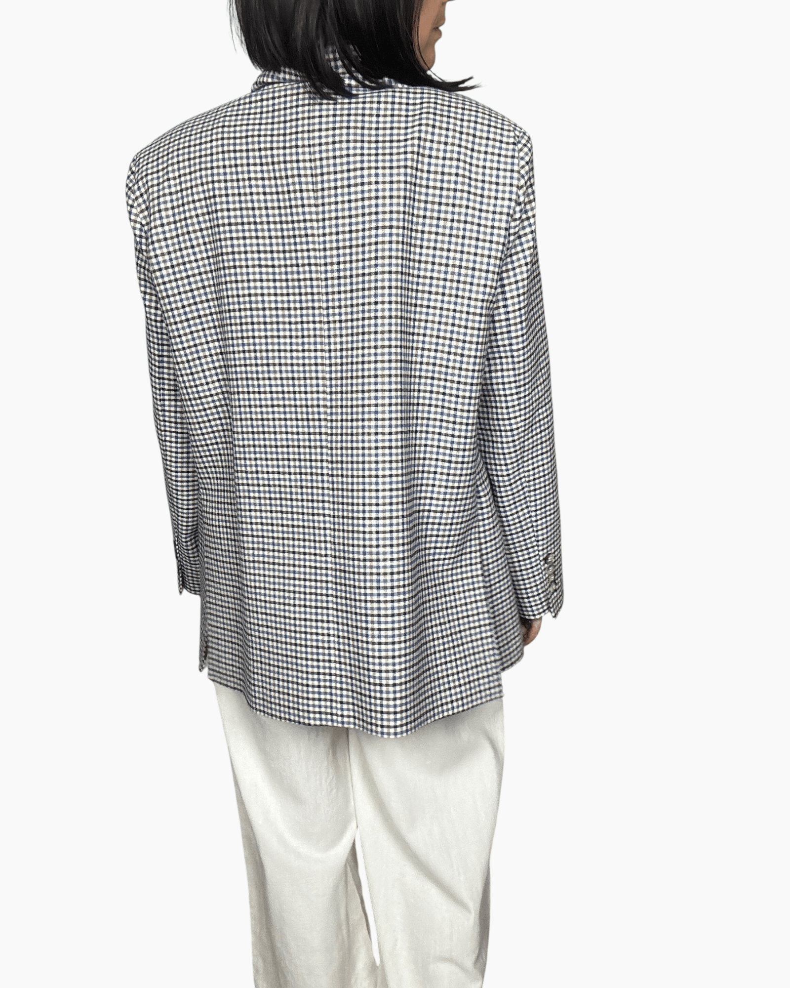 GIACCA A QUADRETTI CON DOPPIA ABBOTTONATURA VICOLO - XE BLU ABBIGLIAMENTO