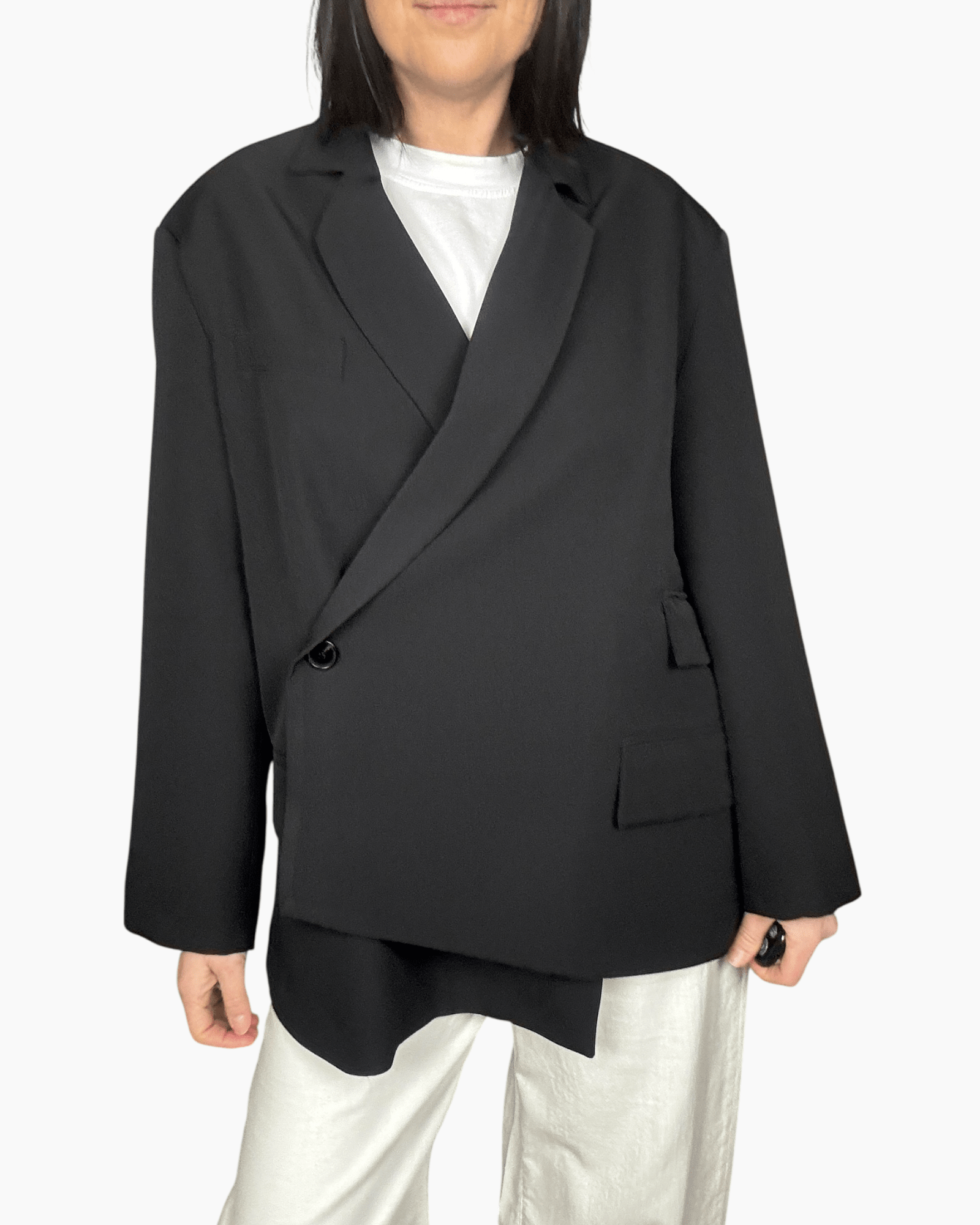 GIACCA ASIMMETRICA VICOLO - XE BLU ABBIGLIAMENTO