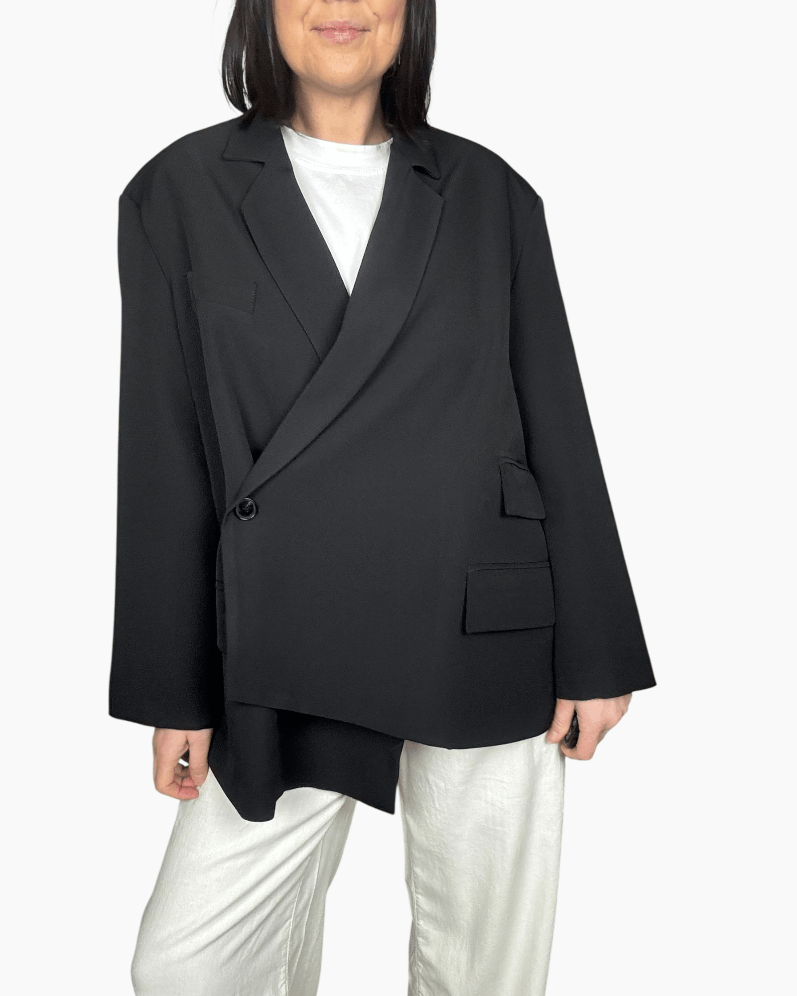 GIACCA ASIMMETRICA VICOLO - XE BLU ABBIGLIAMENTO