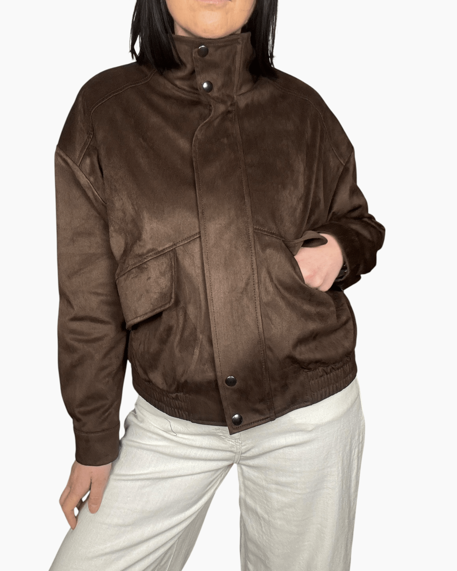 BOMBER IN SUEDE SUSY MIX - XE BLU ABBIGLIAMENTO