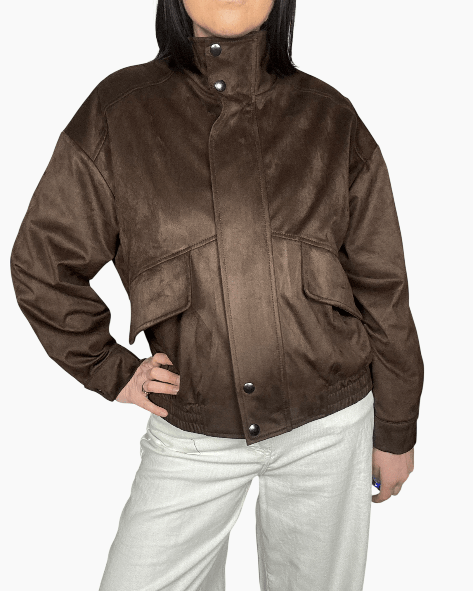 BOMBER IN SUEDE SUSY MIX - XE BLU ABBIGLIAMENTO