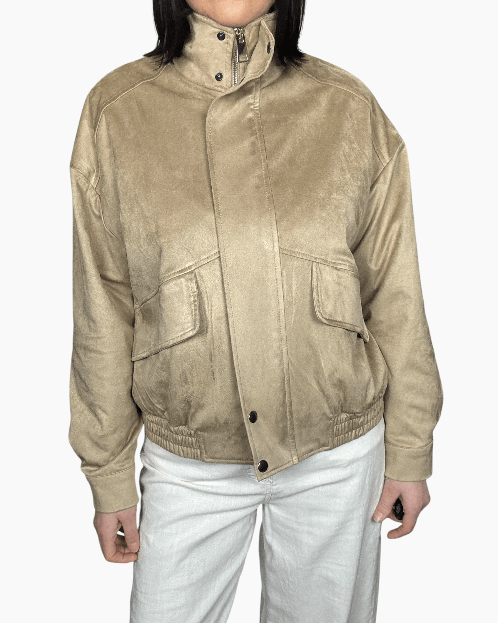 BOMBER IN SUEDE SUSY MIX - XE BLU ABBIGLIAMENTO