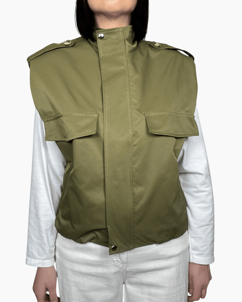 GILET IN TELA VELA SUSY MIX - XE BLU ABBIGLIAMENTO