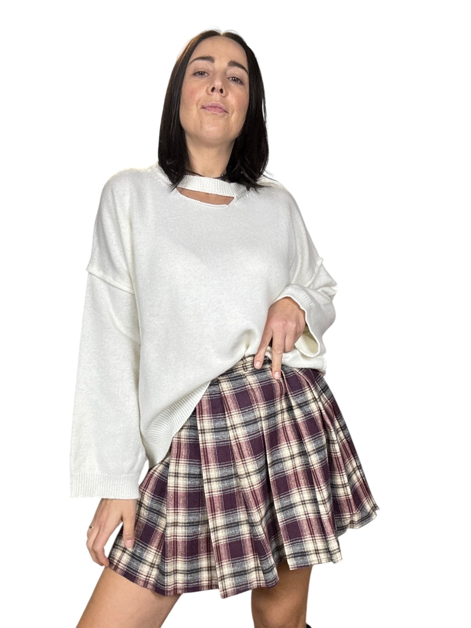 MAGLIA CUT OUT MOTEL - XE BLU ABBIGLIAMENTO