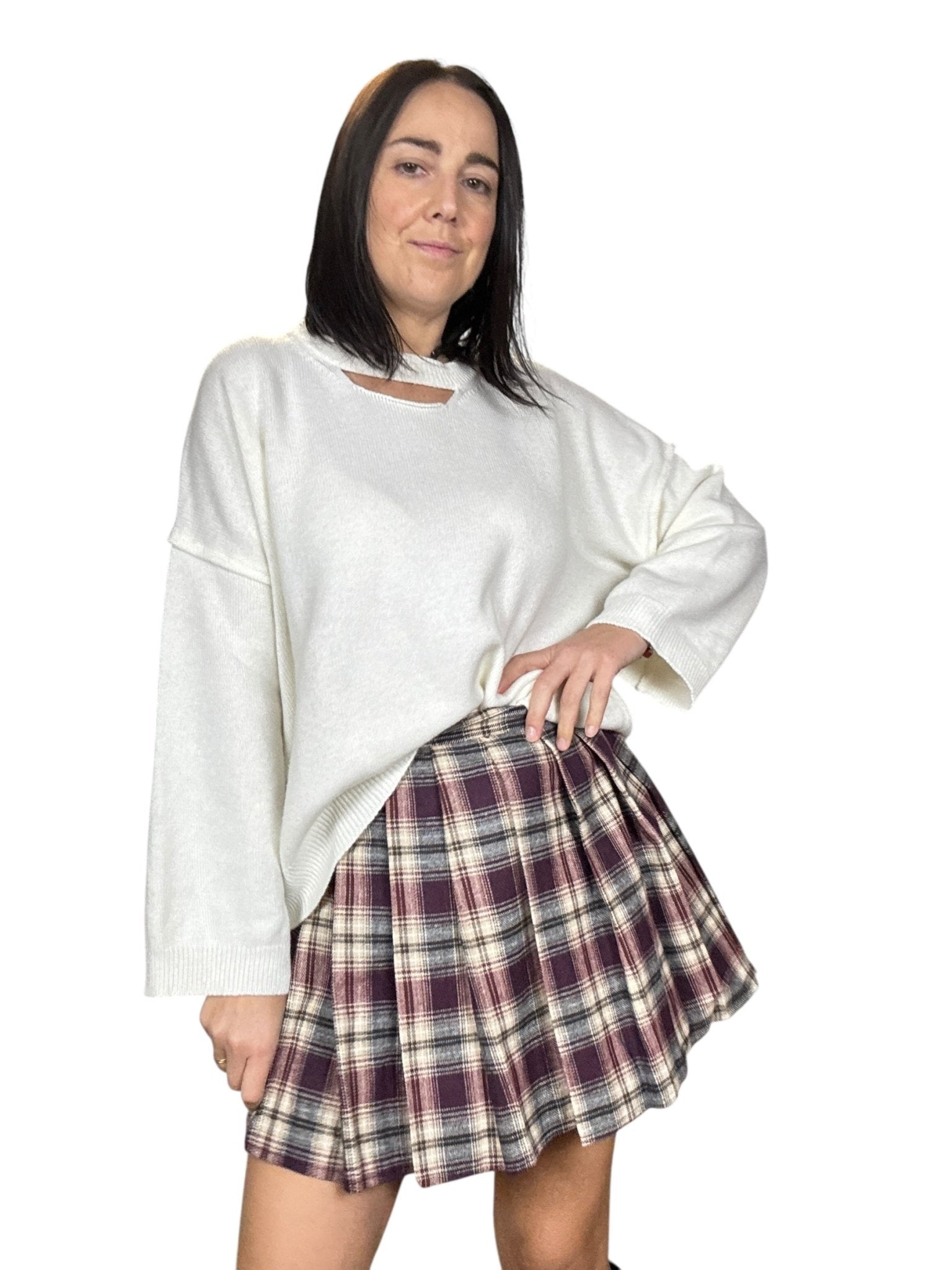 MAGLIA CUT OUT MOTEL - XE BLU ABBIGLIAMENTO