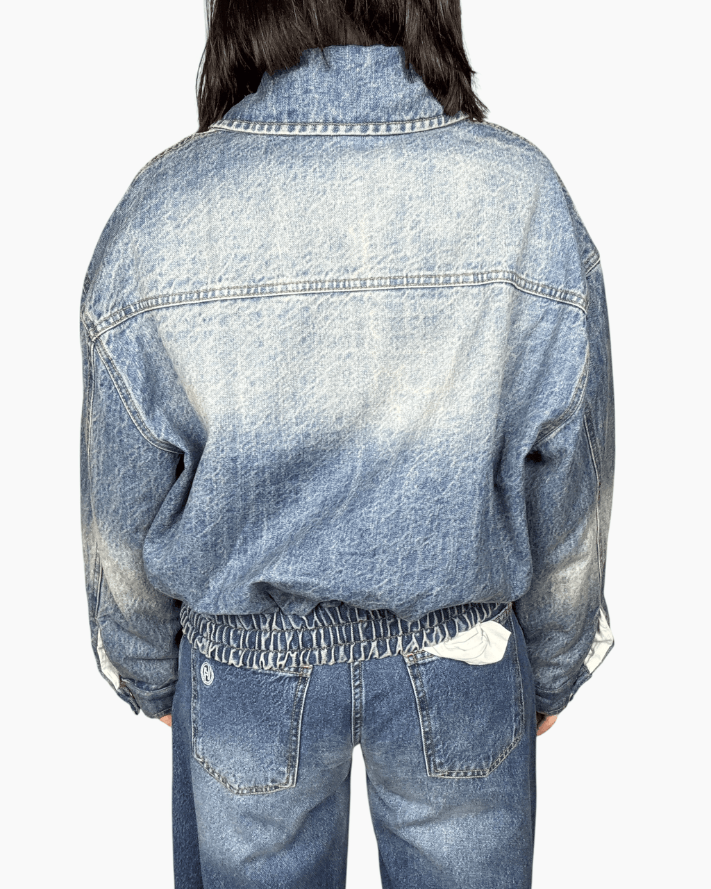 GIUBBINO IN JEANS CON ALAMARI TENSIONE IN - XE BLU ABBIGLIAMENTO