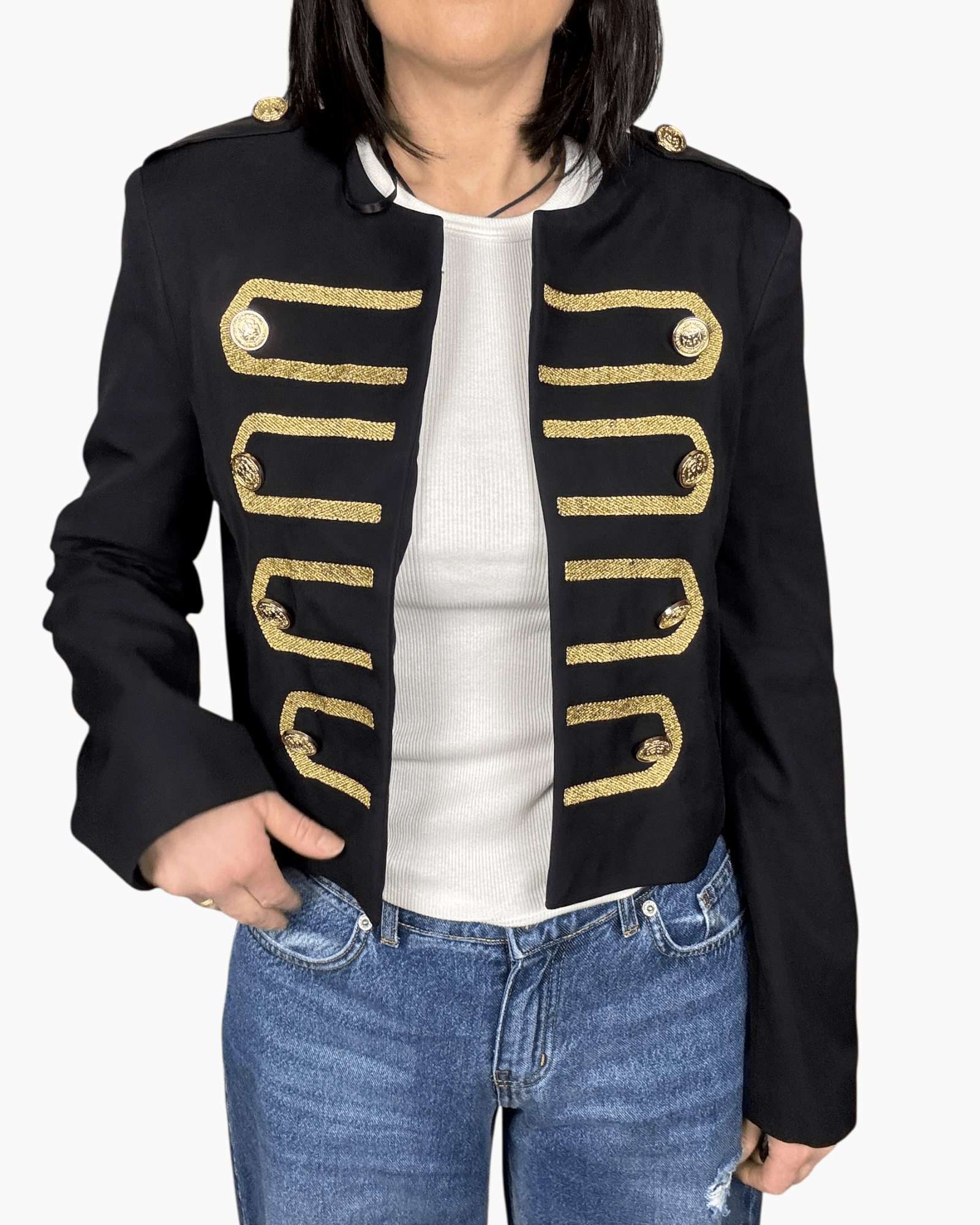 GIACCA NAPOLEON NERO VICOLO - XE BLU ABBIGLIAMENTO