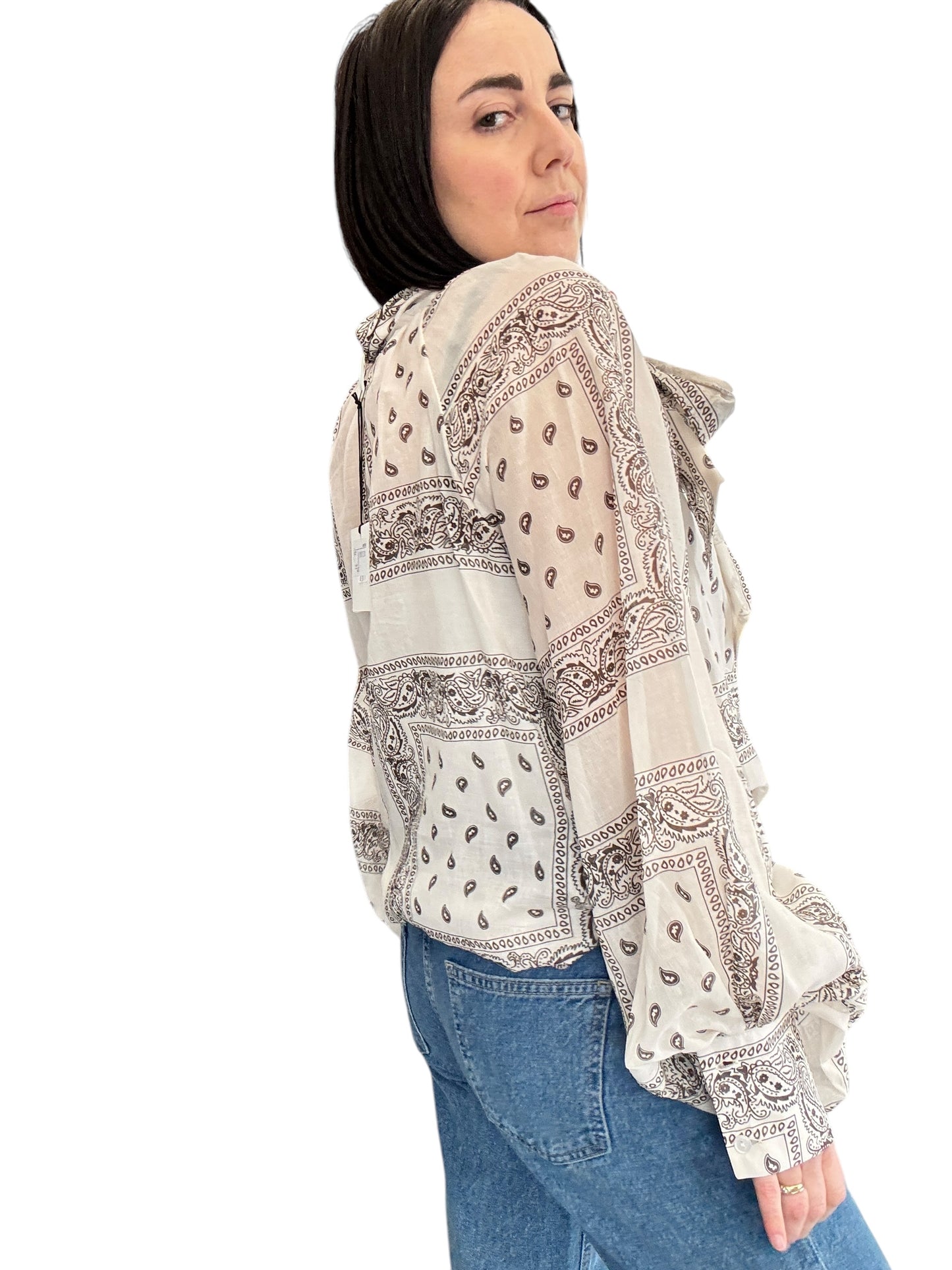 CAMICIA STAMPA BANDANA TENSIONE IN