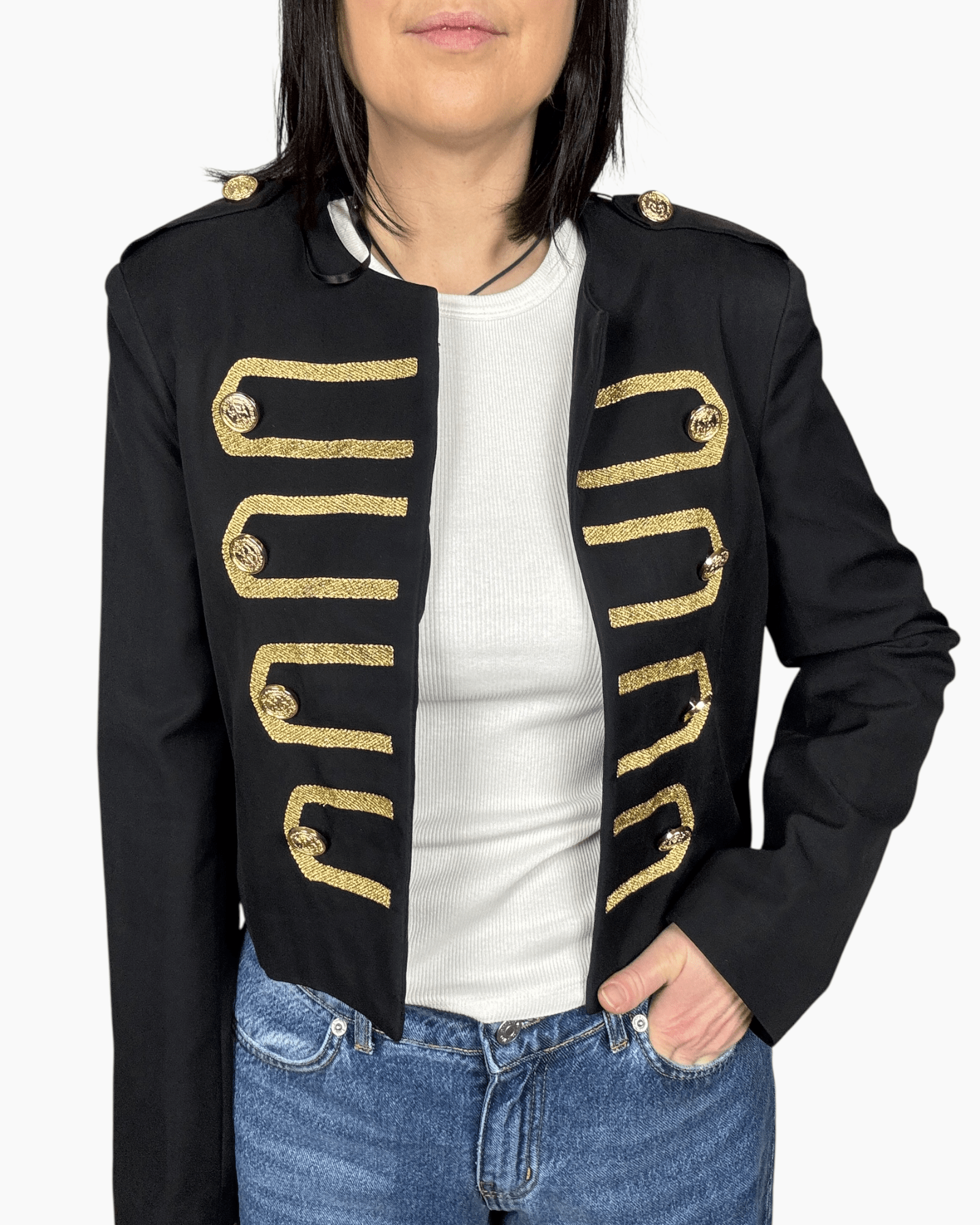 GIACCA NAPOLEON NERO VICOLO - XE BLU ABBIGLIAMENTO