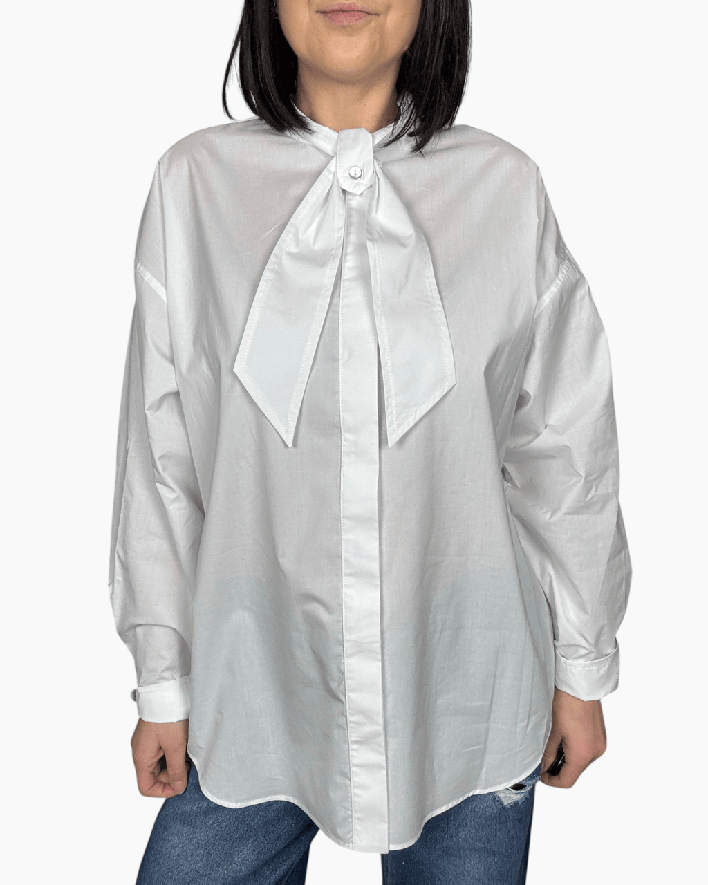 CAMICIA FIOCCO TENSIONE IN - XE BLU ABBIGLIAMENTO