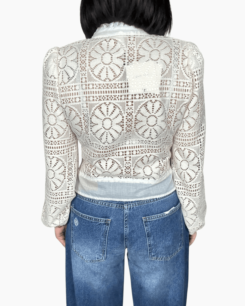 CAMICIA CON LAVORAZIONE A UNCINETTO TENSIONE IN - XE BLU ABBIGLIAMENTO