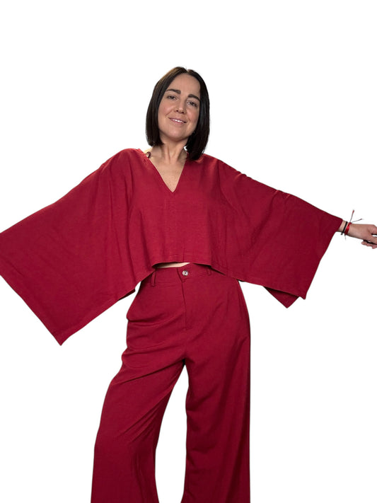CAMICIA MANICA A KIMONO VICOLO