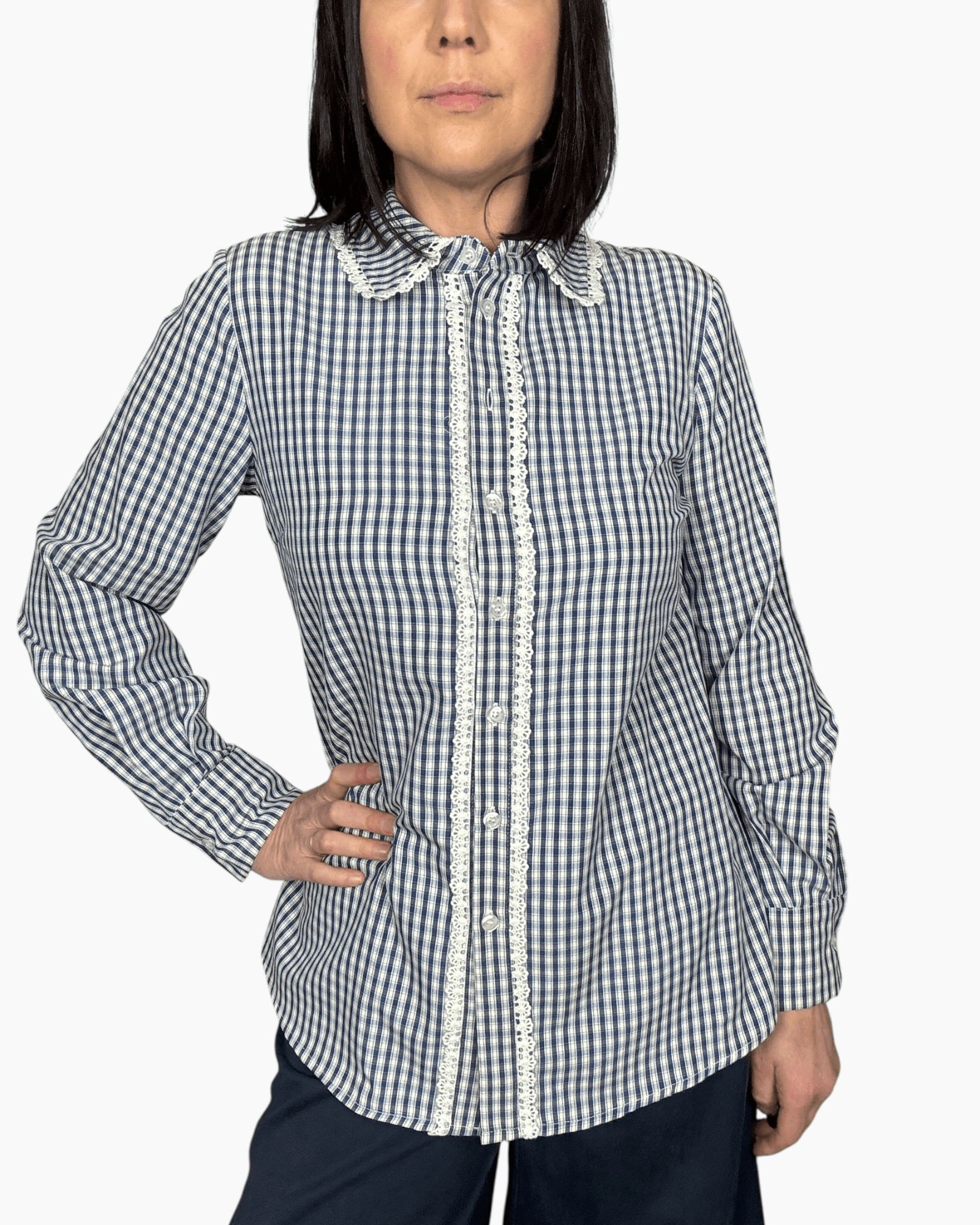 CAMICIA A QUADRETTI BLU TENSIONE IN - XE BLU ABBIGLIAMENTO
