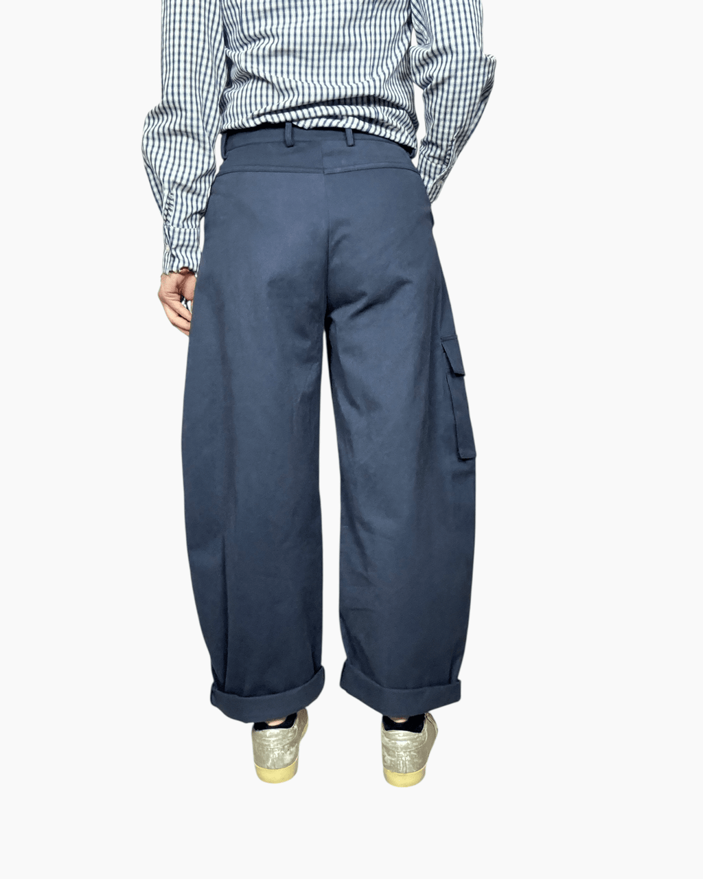 PANTALONE CON TASCONI TENSIONE IN - XE BLU ABBIGLIAMENTO