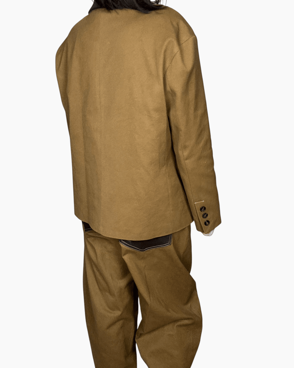 GIACCA INSERTO ECOPELLE TENSIONE IN - XE BLU ABBIGLIAMENTO