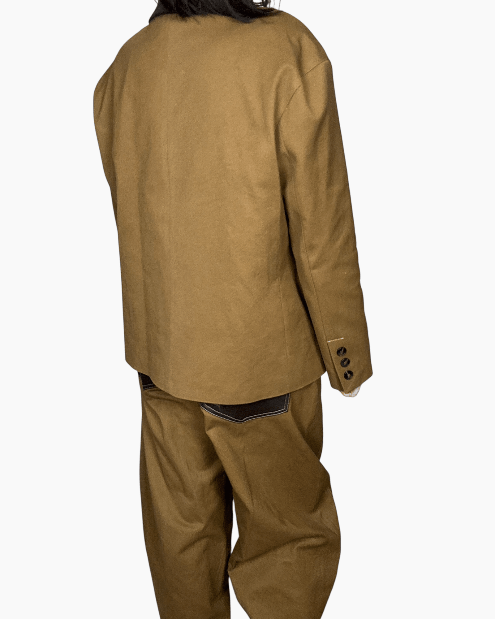 GIACCA INSERTO ECOPELLE TENSIONE IN - XE BLU ABBIGLIAMENTO