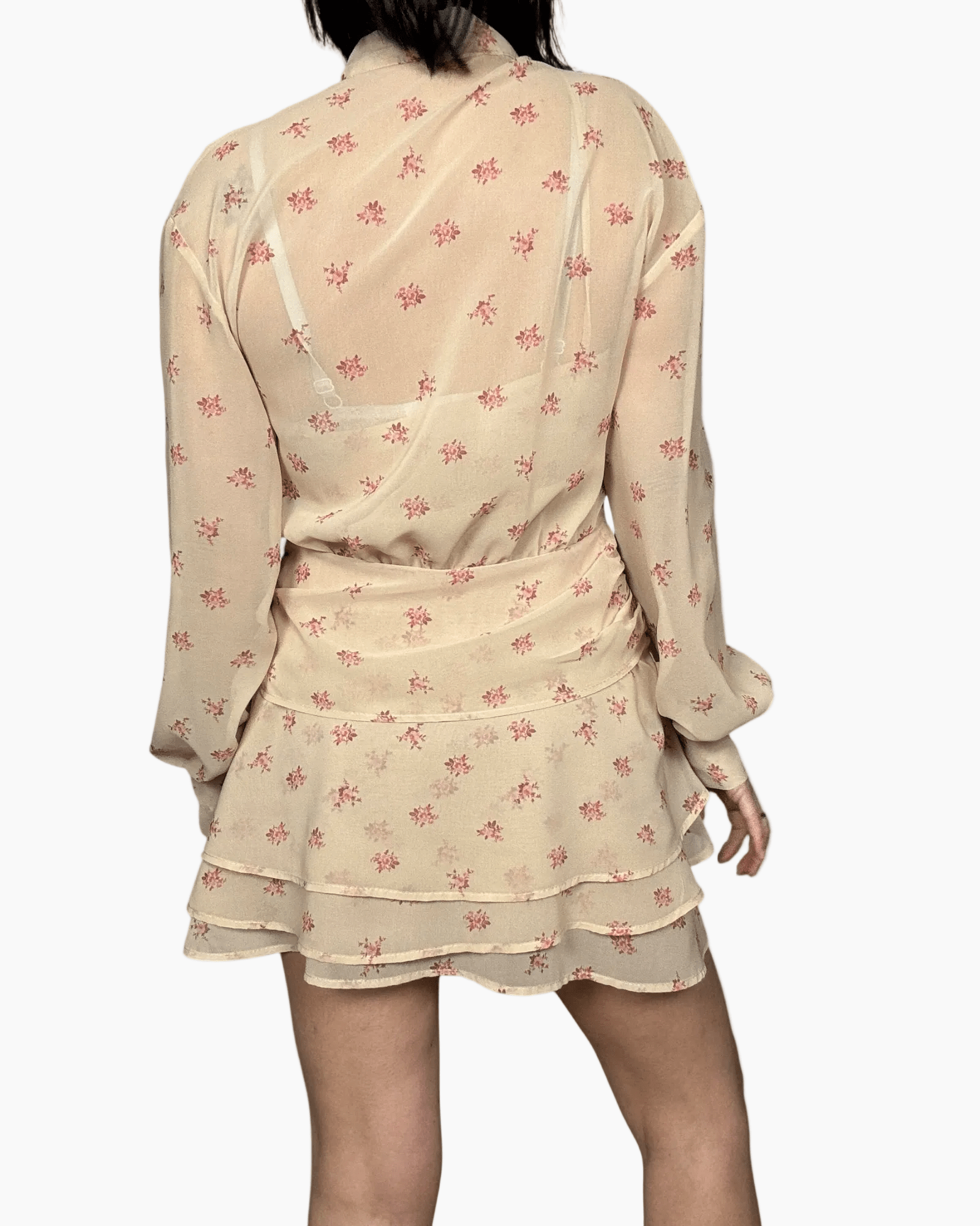 ABITO CORTO A FIORI VICOLO - XE BLU ABBIGLIAMENTO