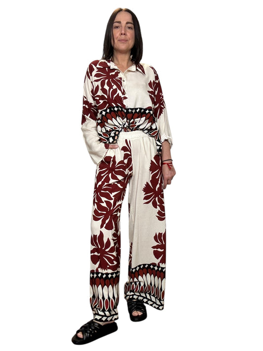 PANTALONE FLUIDO STAMPA INDIA HAVEONE