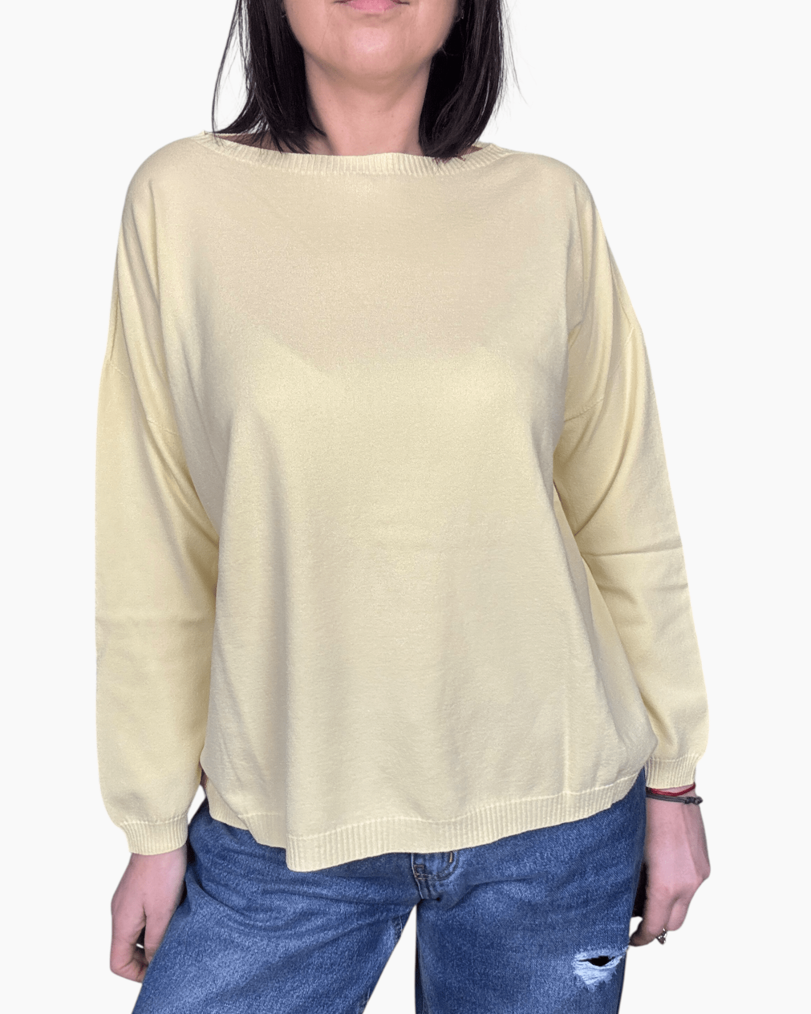 MAGLIA OVERSIZE IN VISCOSA VICOLO - XE BLU ABBIGLIAMENTO