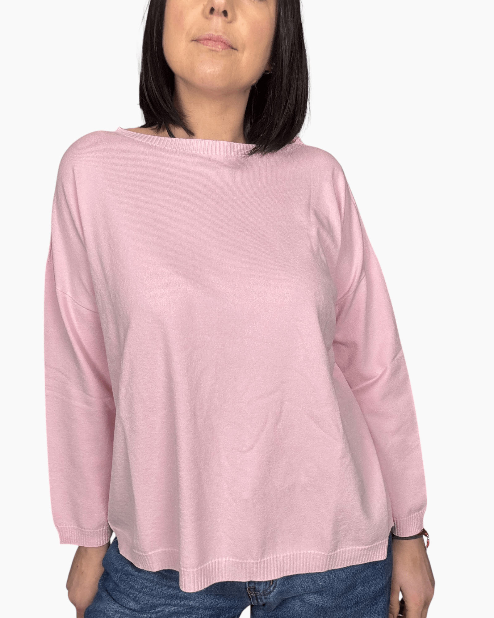 MAGLIA OVERSIZE IN VISCOSA VICOLO - XE BLU ABBIGLIAMENTO