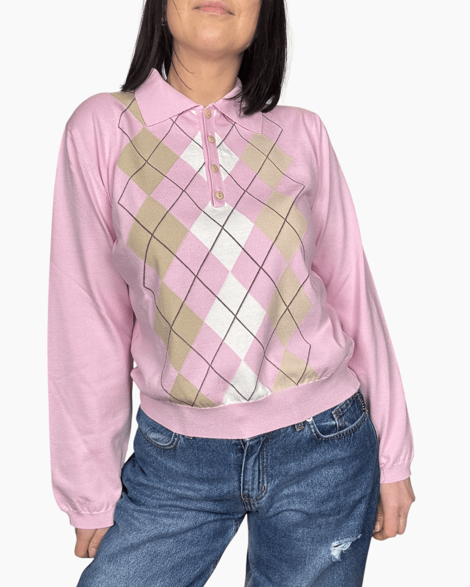 POLO A ROMBI KONTATTO - XE BLU ABBIGLIAMENTO