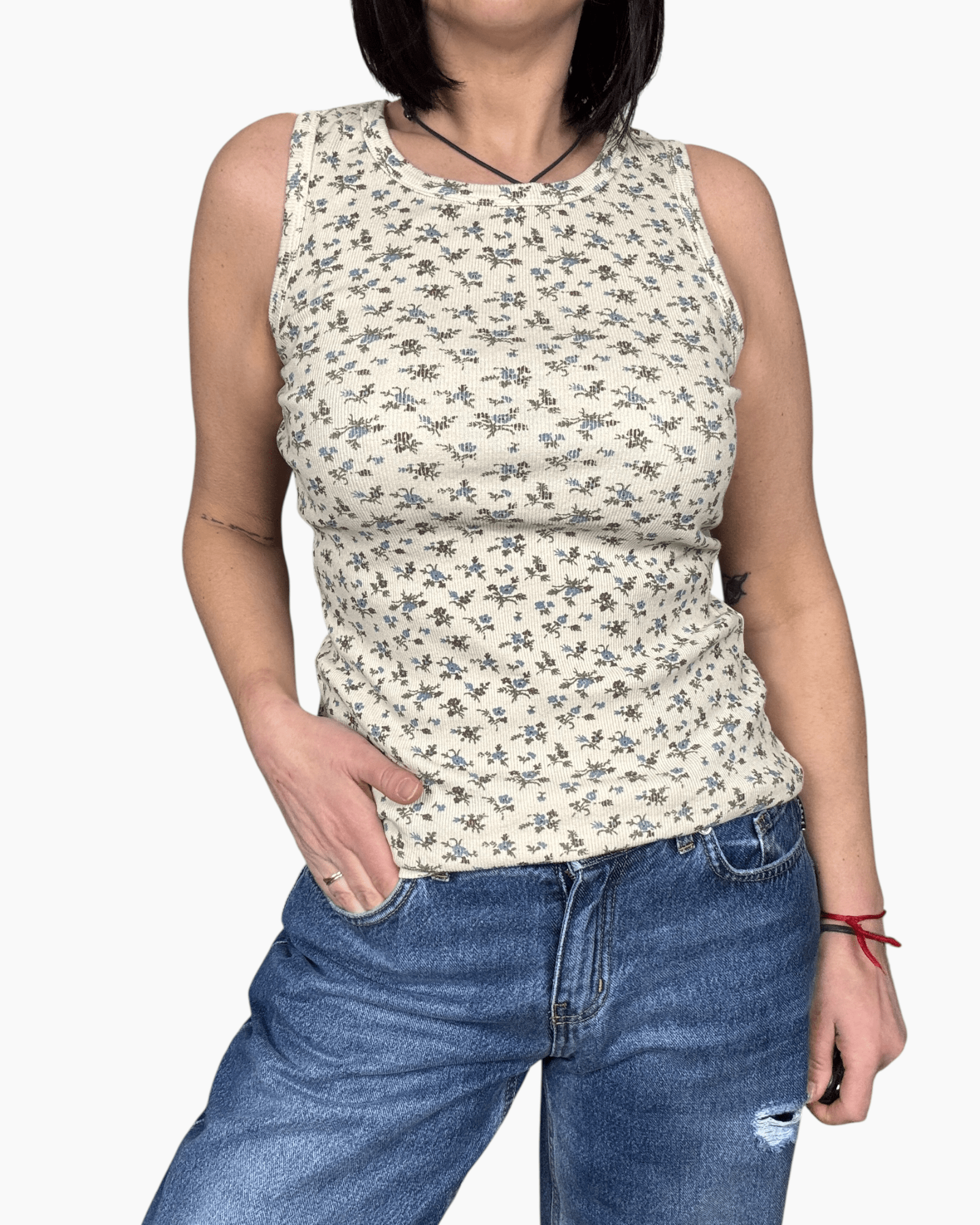 TOP A FIORI SUSY MIX - XE BLU ABBIGLIAMENTO