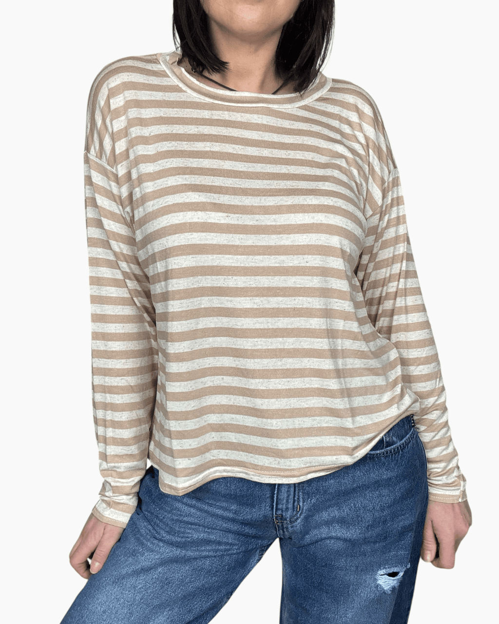 MAGLIETTA RIGATA A SCATOLA SUSY MIX - XE BLU ABBIGLIAMENTO