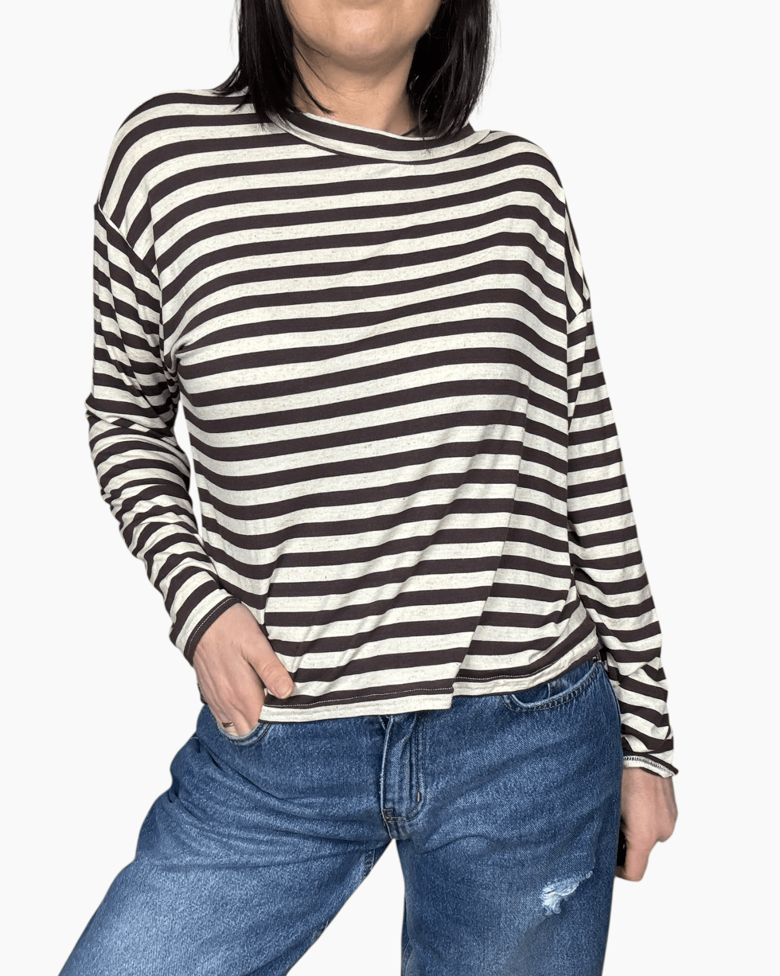 MAGLIETTA RIGATA A SCATOLA SUSY MIX - XE BLU ABBIGLIAMENTO