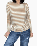 MAGLIETTA RIGATA CON PROFILO SUSY MIX - XE BLU ABBIGLIAMENTO