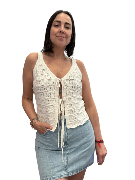 TOP CROCHET ALLACCIATO VICOLO