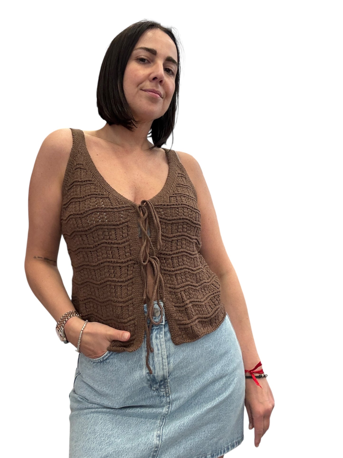 TOP CROCHET ALLACCIATO VICOLO