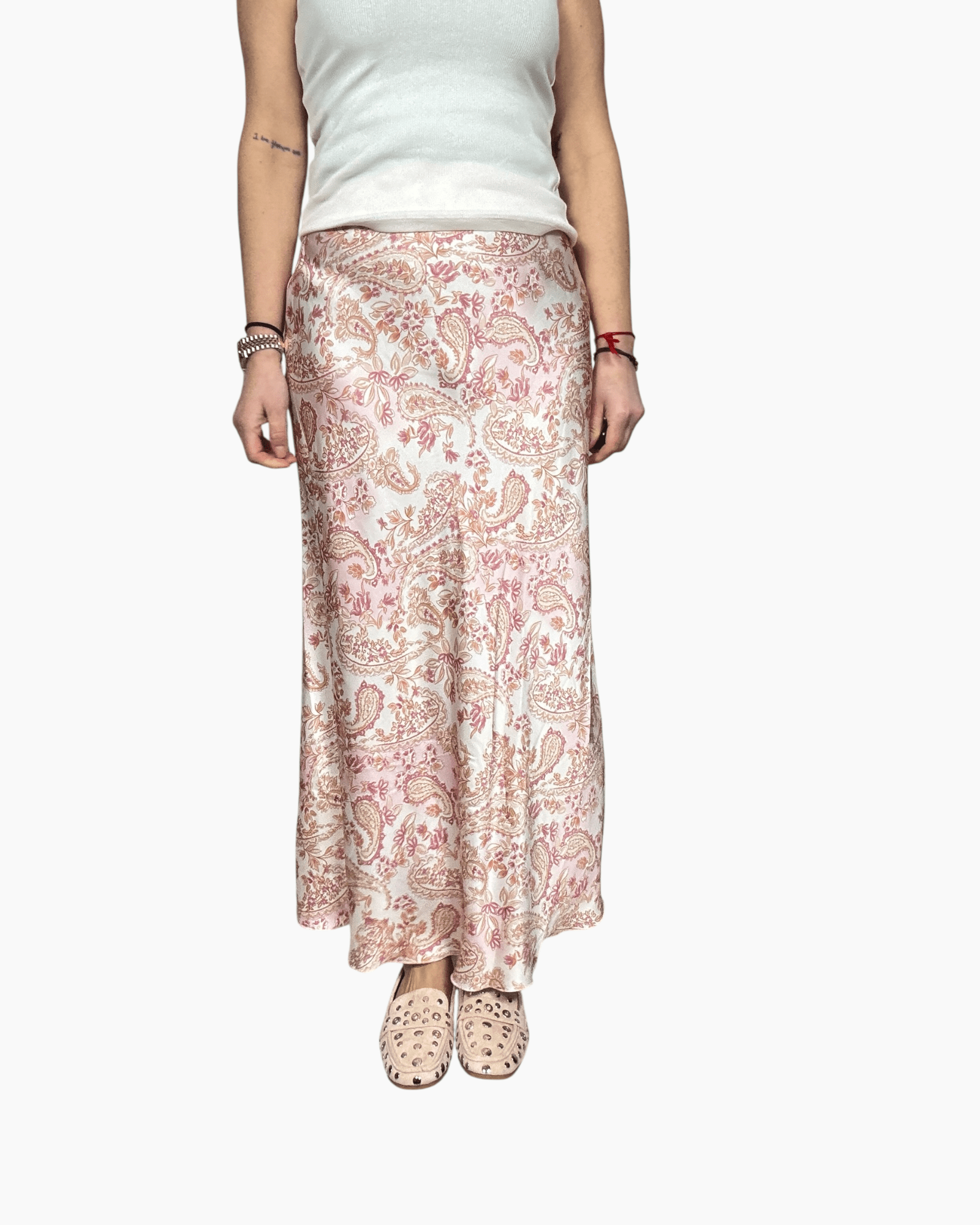 GONNA IN RASO A FIORI SUSY MIX - XE BLU ABBIGLIAMENTO