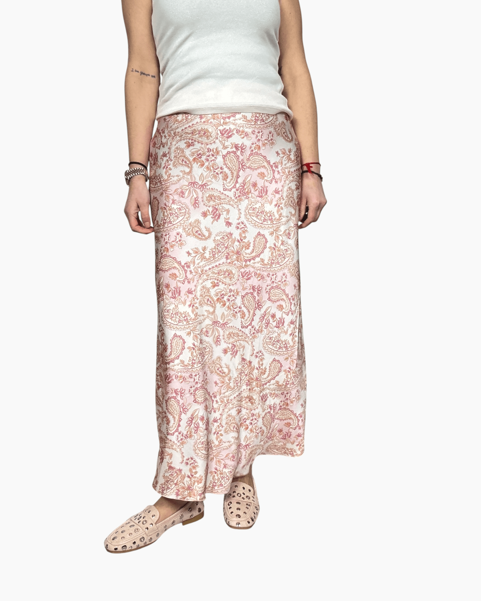 GONNA IN RASO A FIORI SUSY MIX - XE BLU ABBIGLIAMENTO