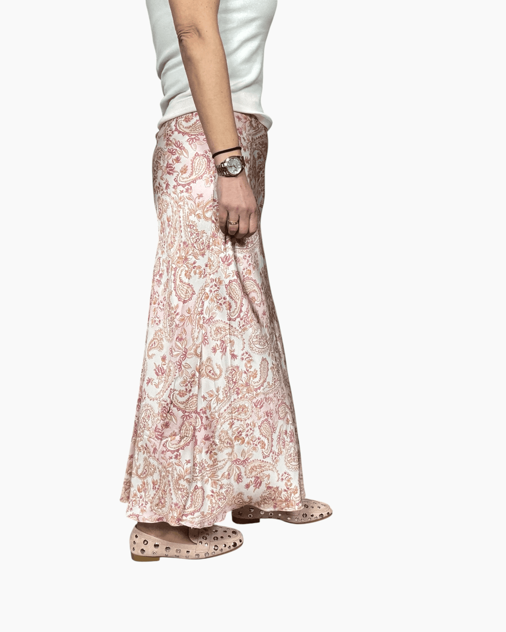 GONNA IN RASO A FIORI SUSY MIX - XE BLU ABBIGLIAMENTO