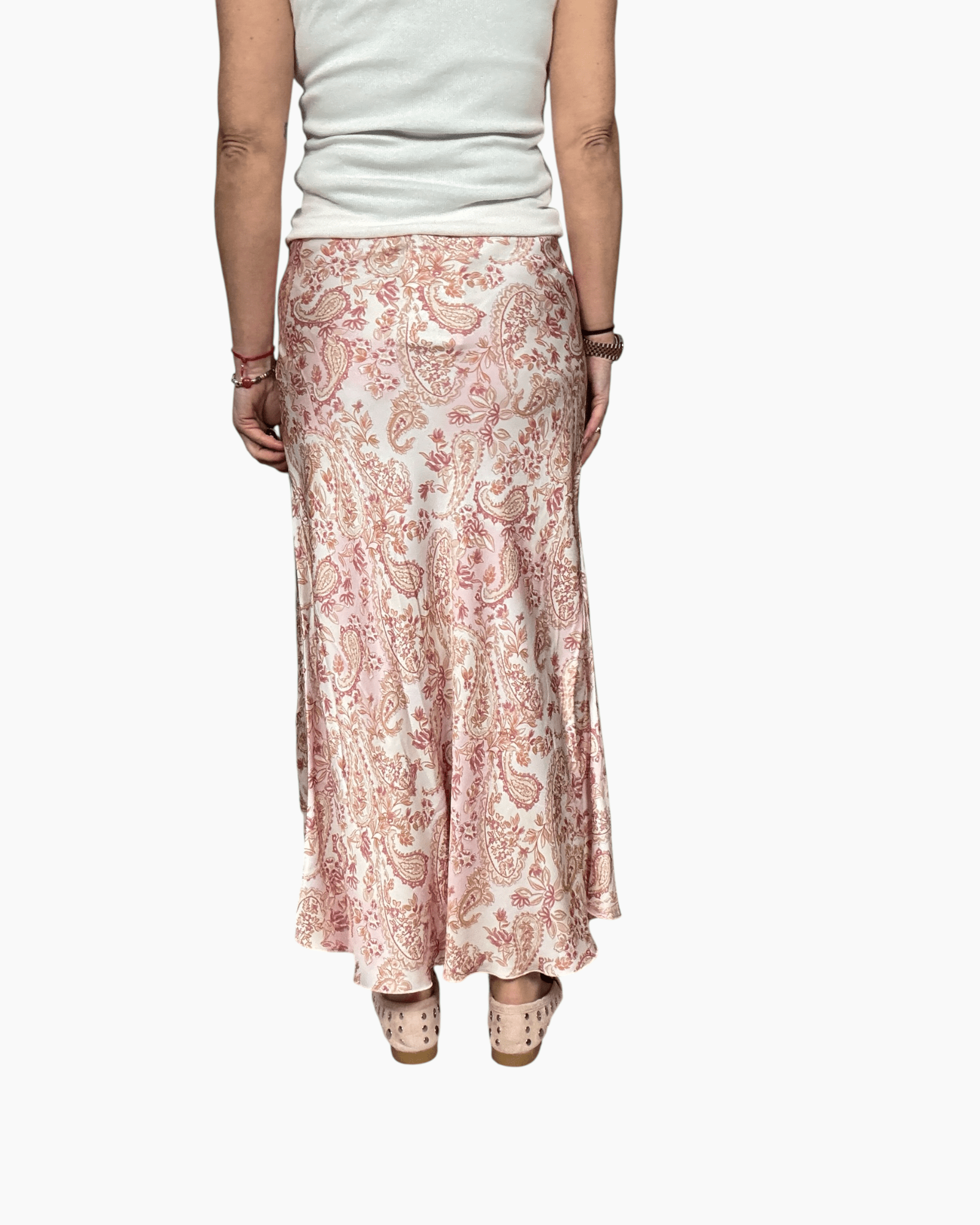 GONNA IN RASO A FIORI SUSY MIX - XE BLU ABBIGLIAMENTO