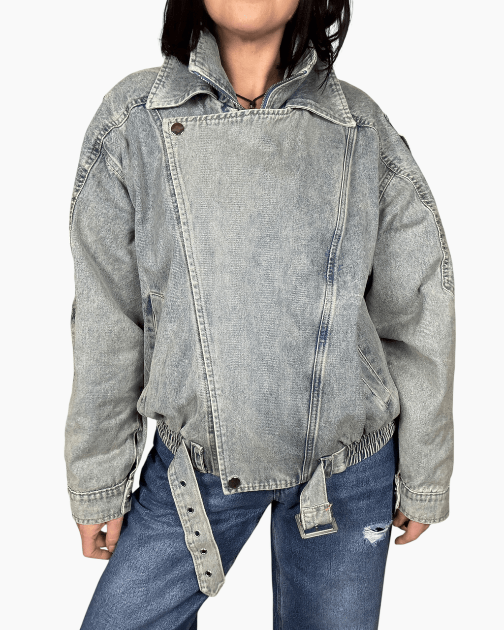 CHIODO IN JEANS SUSY MIX - XE BLU ABBIGLIAMENTO