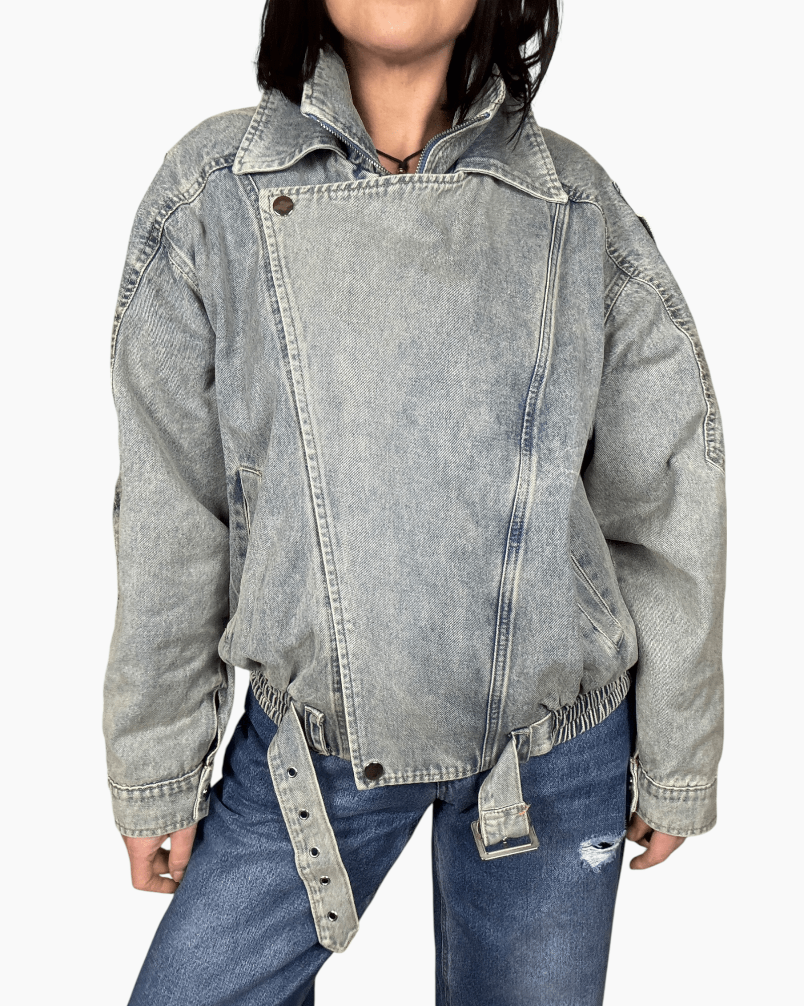 CHIODO IN JEANS SUSY MIX - XE BLU ABBIGLIAMENTO