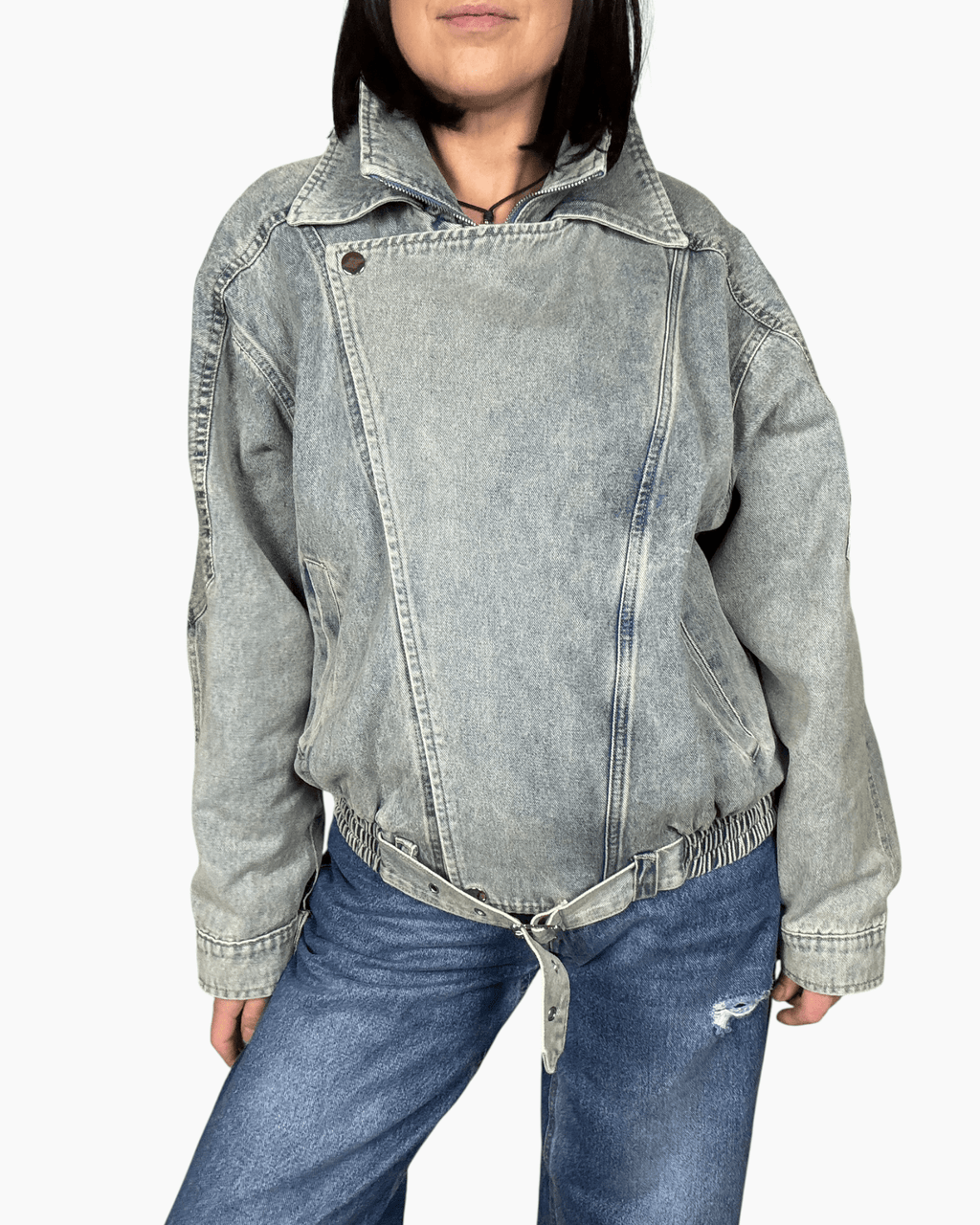 CHIODO IN JEANS SUSY MIX - XE BLU ABBIGLIAMENTO