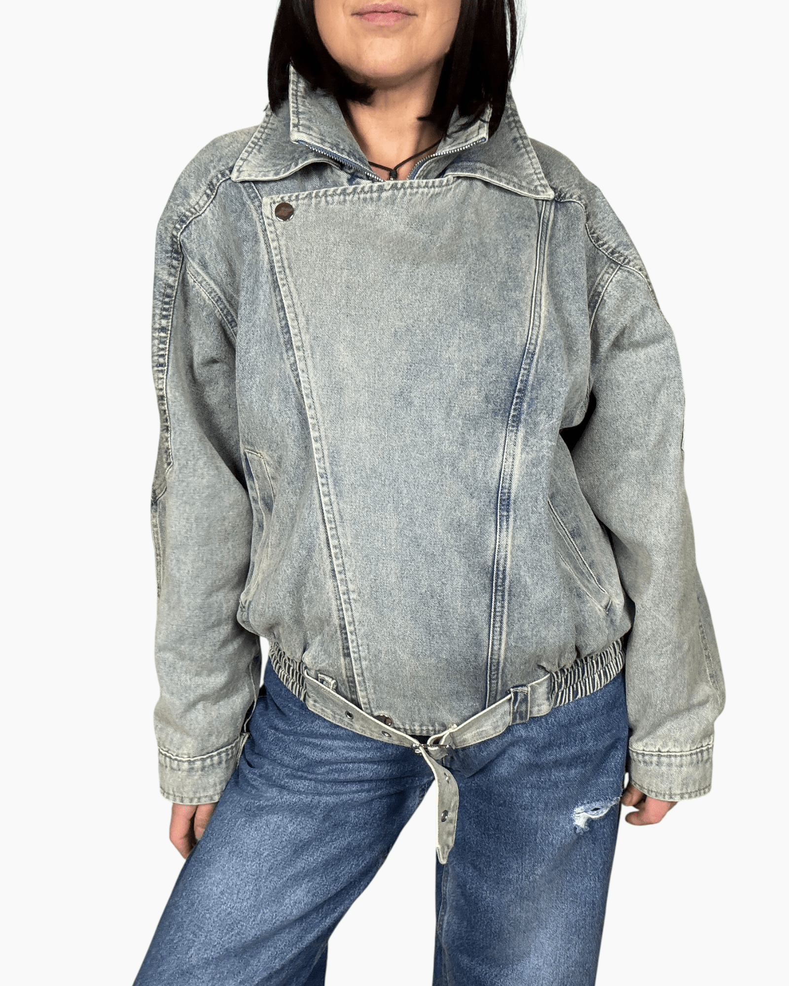 CHIODO IN JEANS SUSY MIX - XE BLU ABBIGLIAMENTO