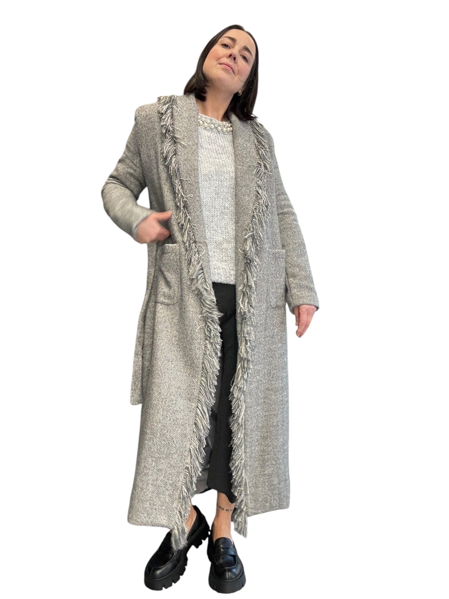 CAPPOTTO SPINATO A VESTAGLIA SUSY MIX