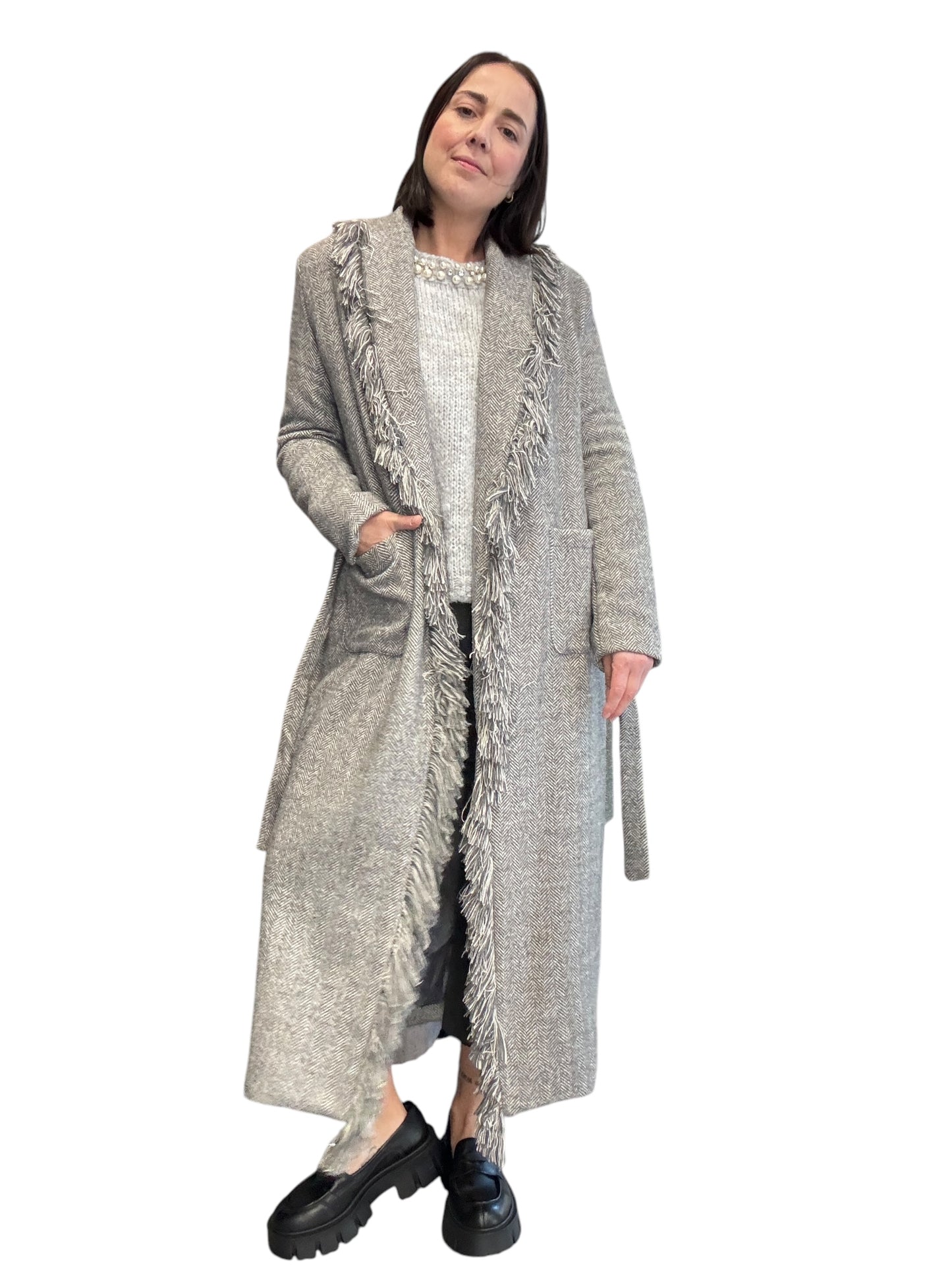 CAPPOTTO SPINATO A VESTAGLIA SUSY MIX