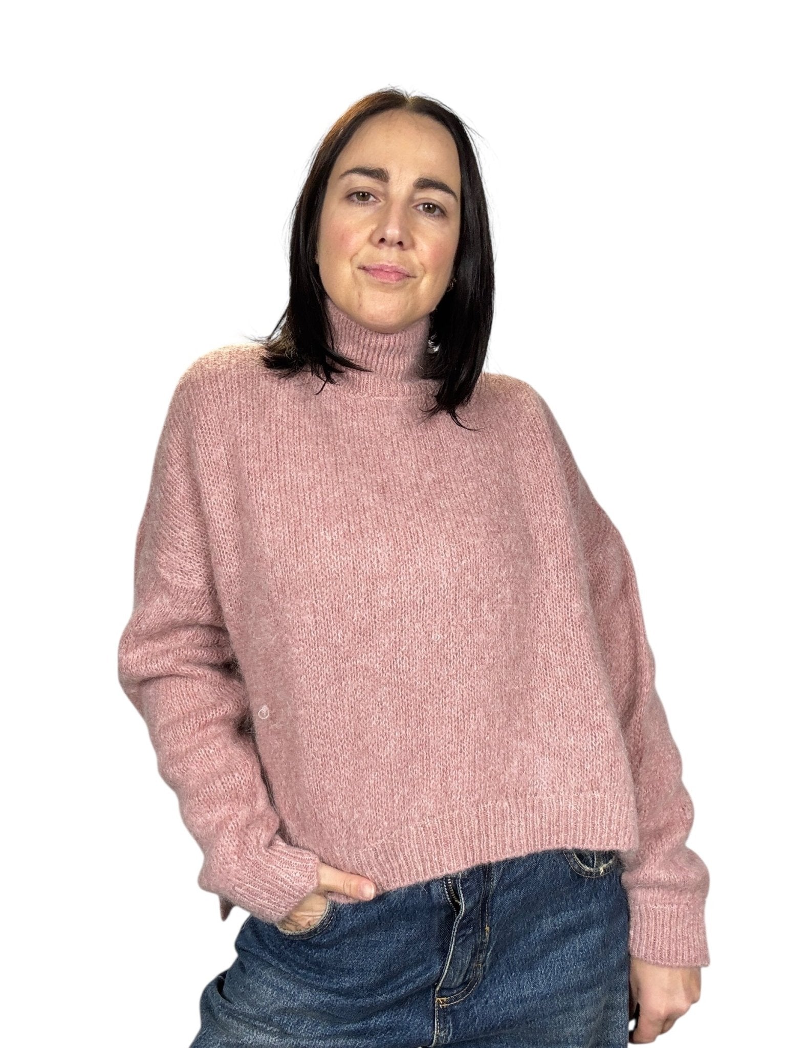 MAGLIA IN MOHAIR VICOLO - XE BLU ABBIGLIAMENTO