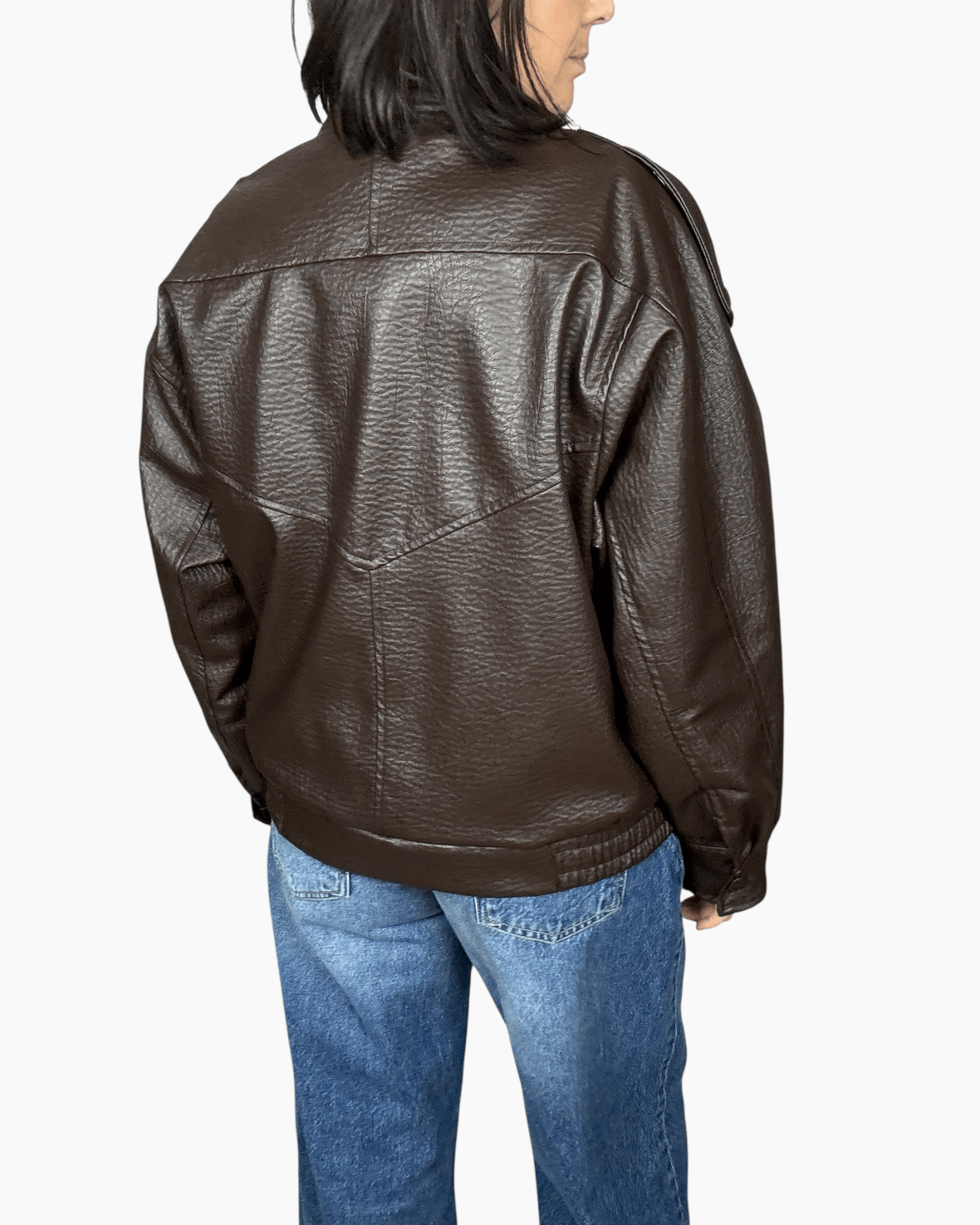 BOMBER IN ECOPELLE SUSY MIX - XE BLU ABBIGLIAMENTO