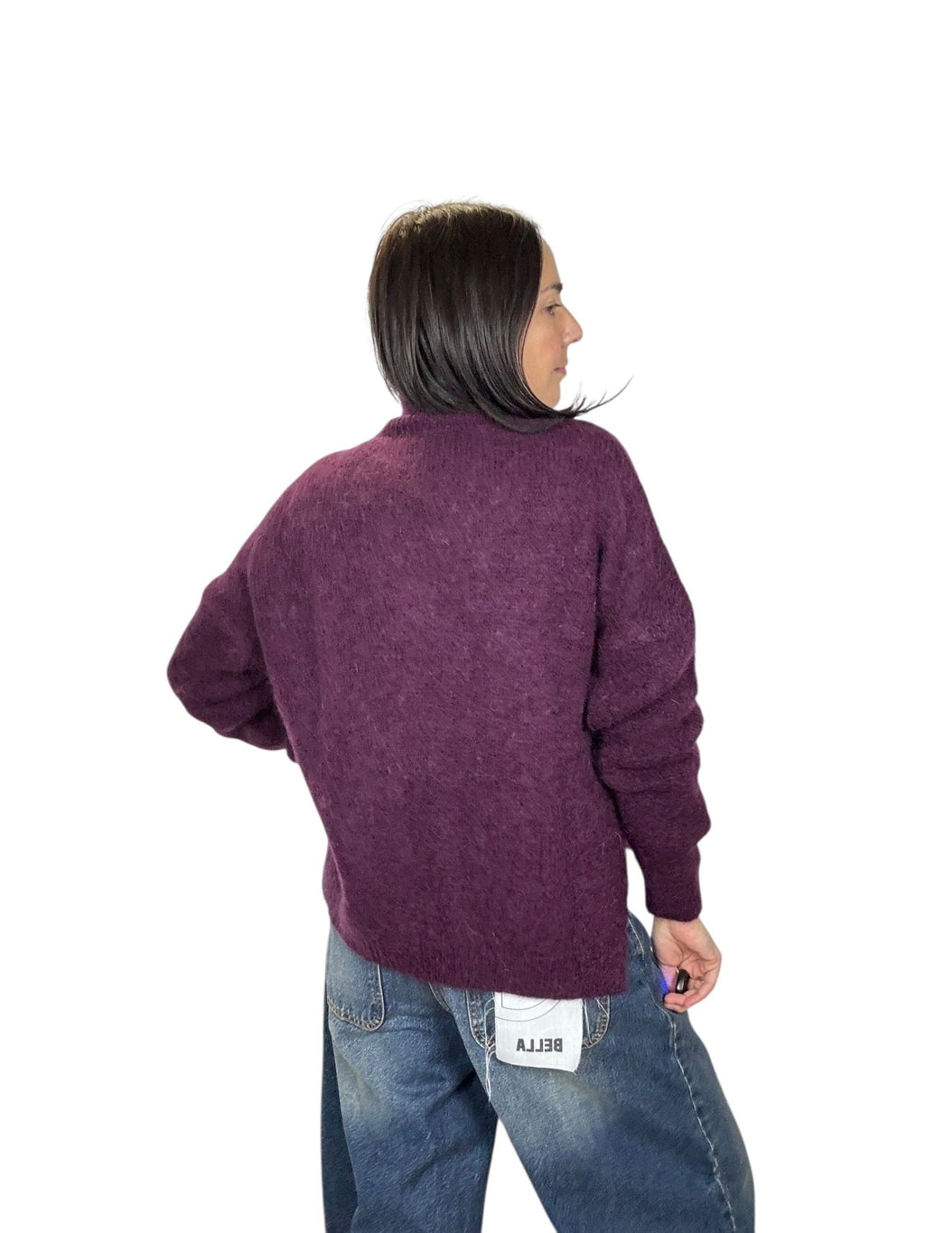 MAGLIA IN MOHAIR VICOLO - XE BLU ABBIGLIAMENTO