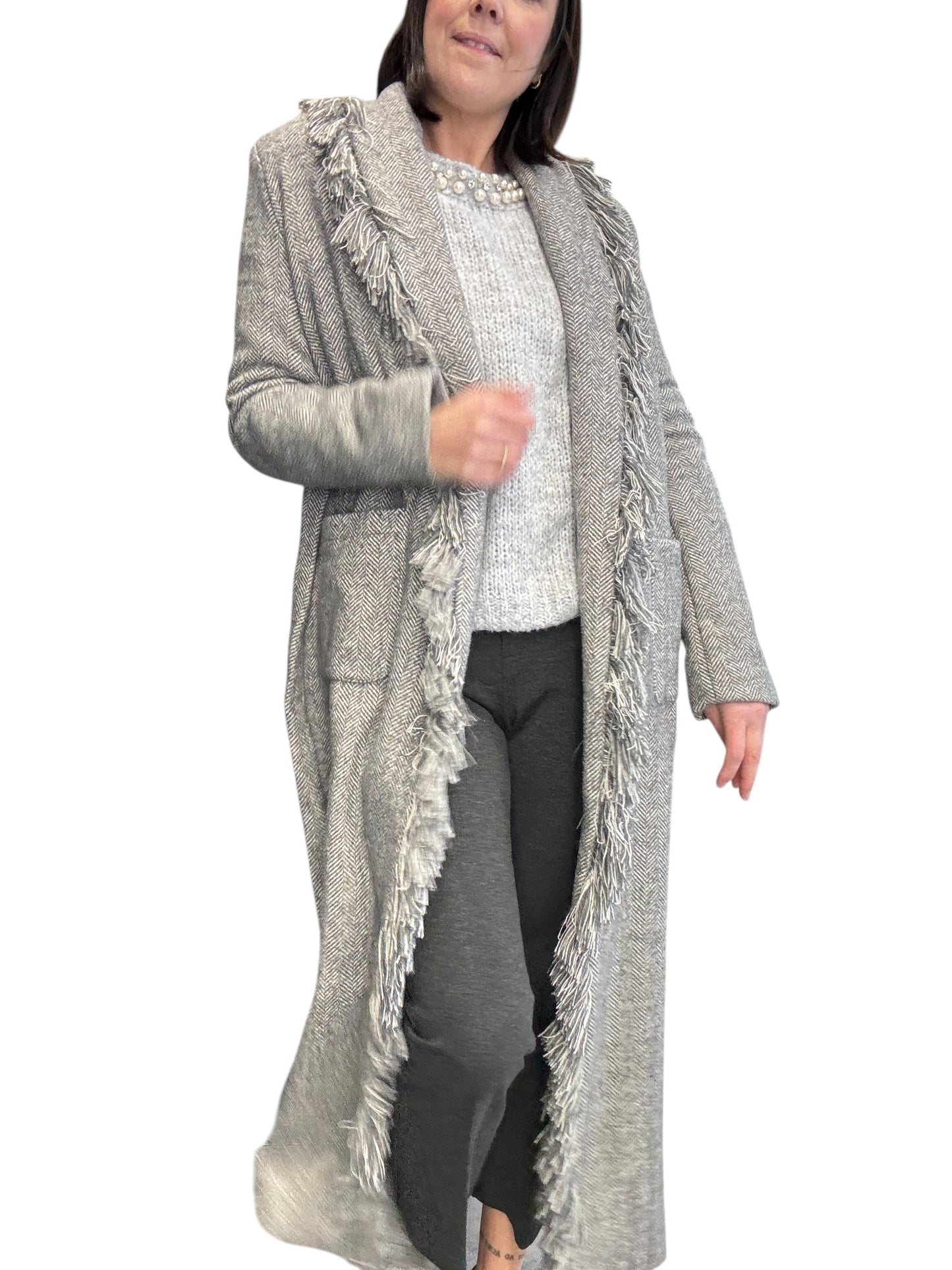 CAPPOTTO SPINATO A VESTAGLIA SUSY MIX