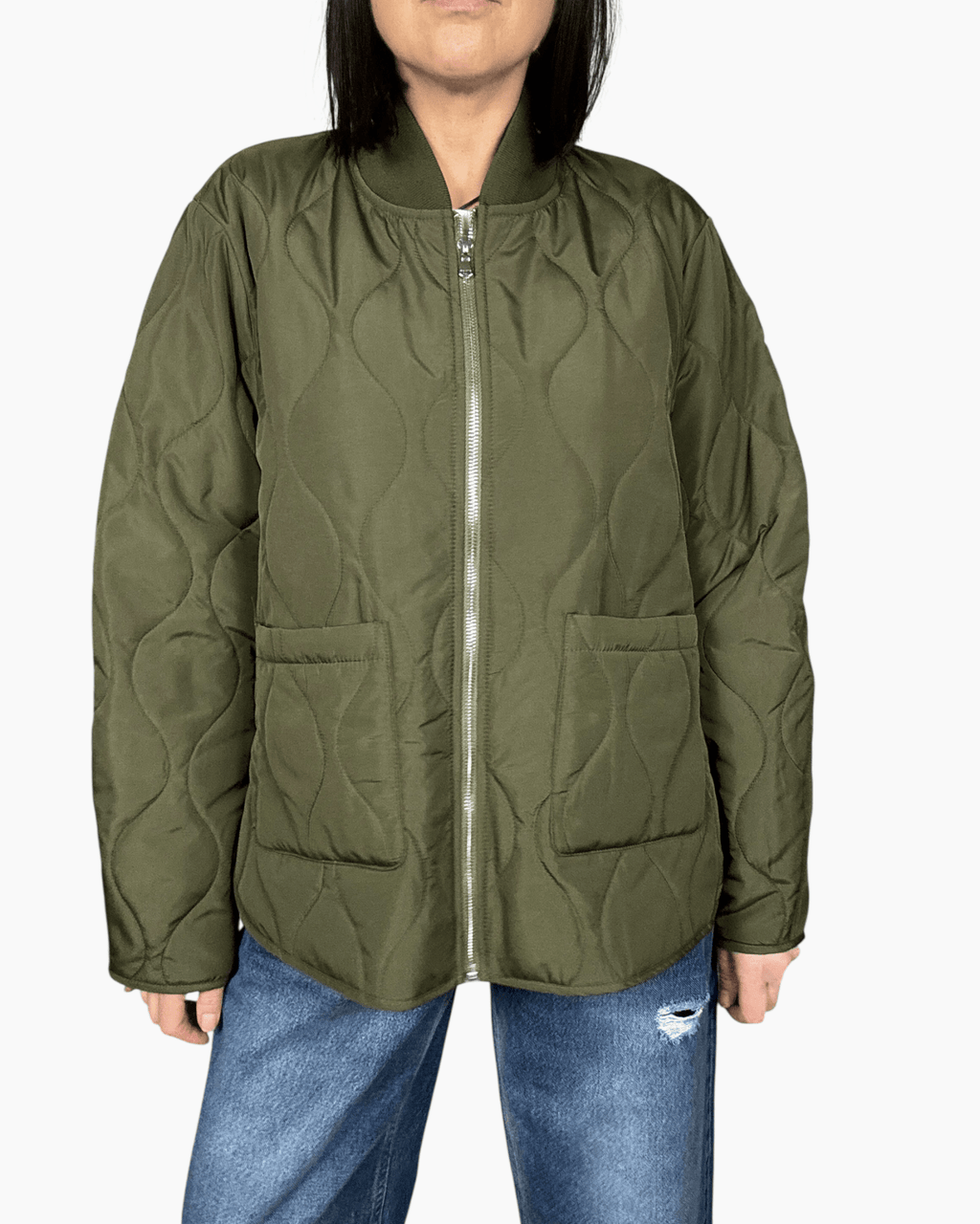 GIUBBINO TRAPUNTATO LUNGO SUSY MIX - XE BLU ABBIGLIAMENTO