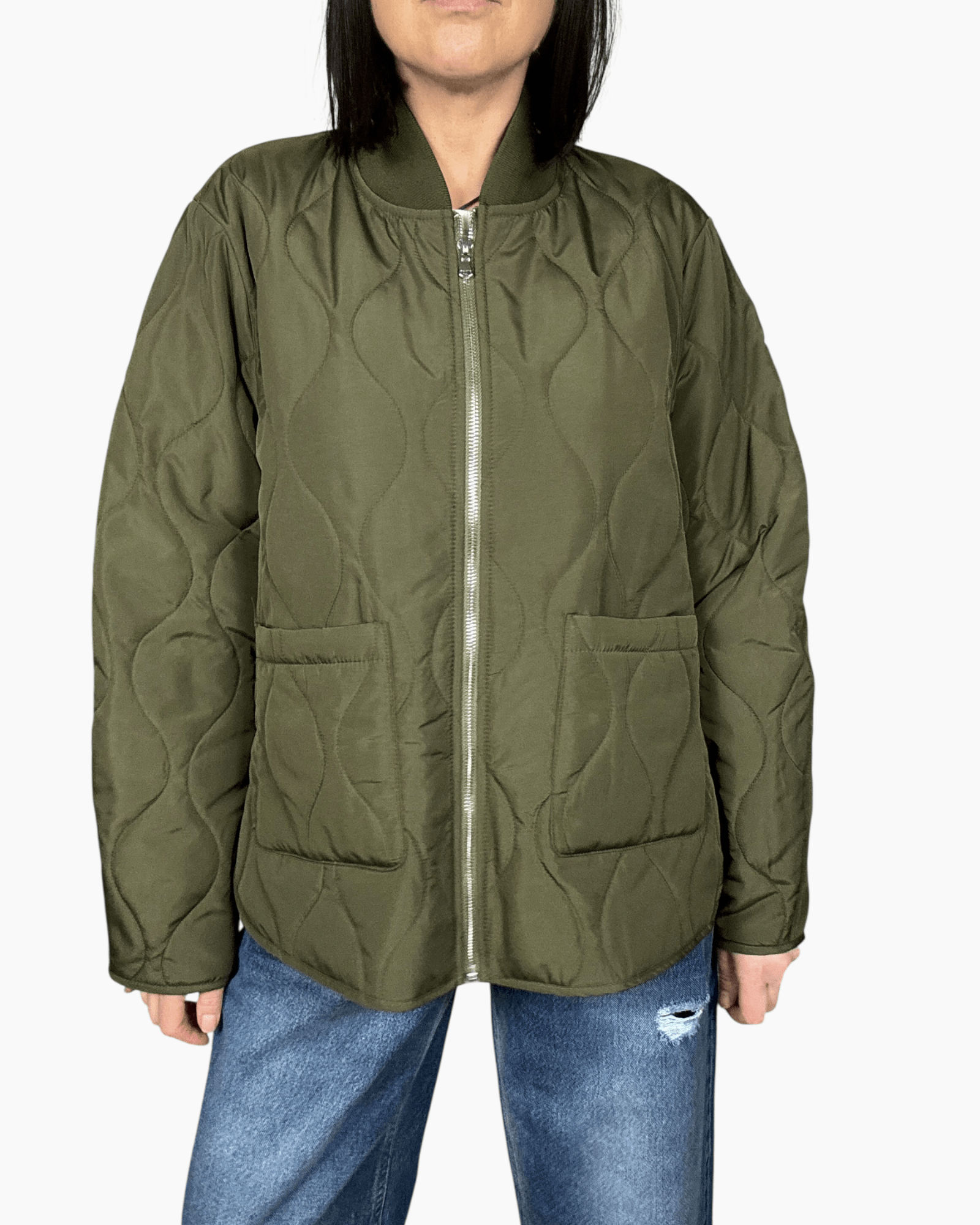 GIUBBINO TRAPUNTATO LUNGO SUSY MIX - XE BLU ABBIGLIAMENTO