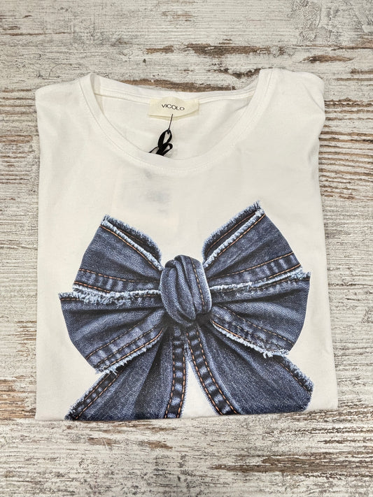 T-SHIRT FIOCCO DENIM VICOLO
