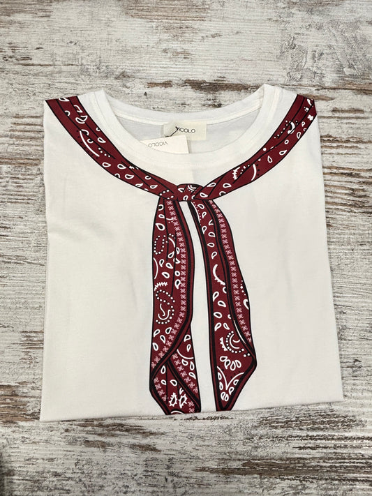 t-SHIRT BANDANA ALLACCIATA VICOLO